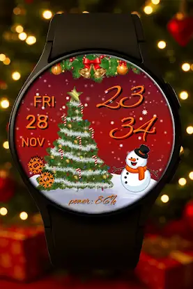 Winter Holidays watch face screenshot 1