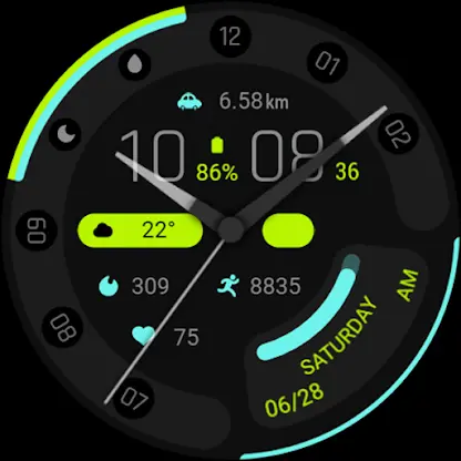 Wise Blue For Wear OS screenshot 6
