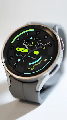 Wise Blue For Wear OS screenshot 3