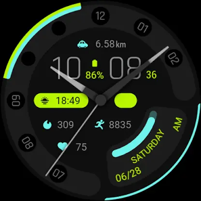 Wise Blue For Wear OS screenshot 8