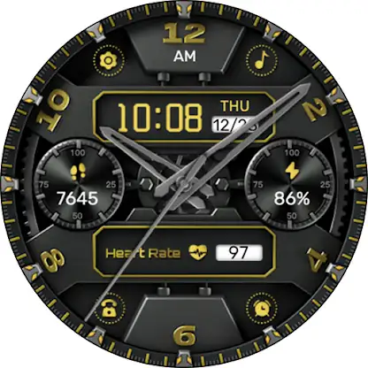 Yellow Function For Wear OS screenshot 7