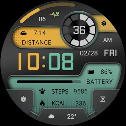 ZKinWatch Yellow green Texture screenshot 5