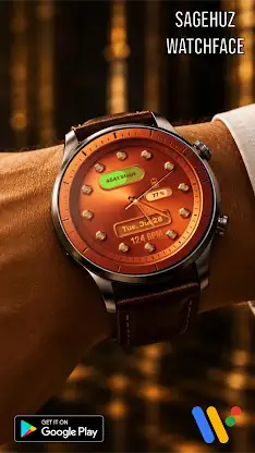 Cosmic Orange Watch Face screenshot 3