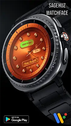 Cosmic Orange Watch Face screenshot 2