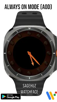 Cosmic Orange Watch Face screenshot 6