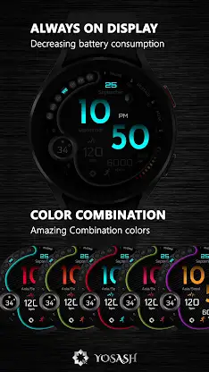 A415 Neon Digital Wear OS screenshot 3