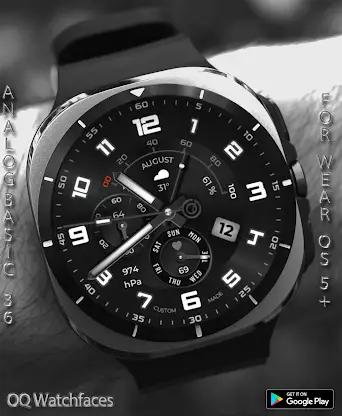 Analog Basic 36 WF Wear OS 5+ screenshot 5