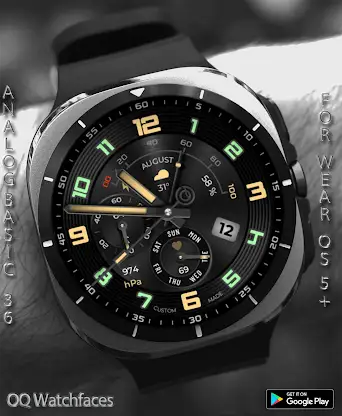 Analog Basic 36 WF Wear OS 5+ screenshot 1
