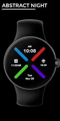 Abstract night - watch face screenshot 1