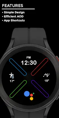 Abstract night - watch face screenshot 2