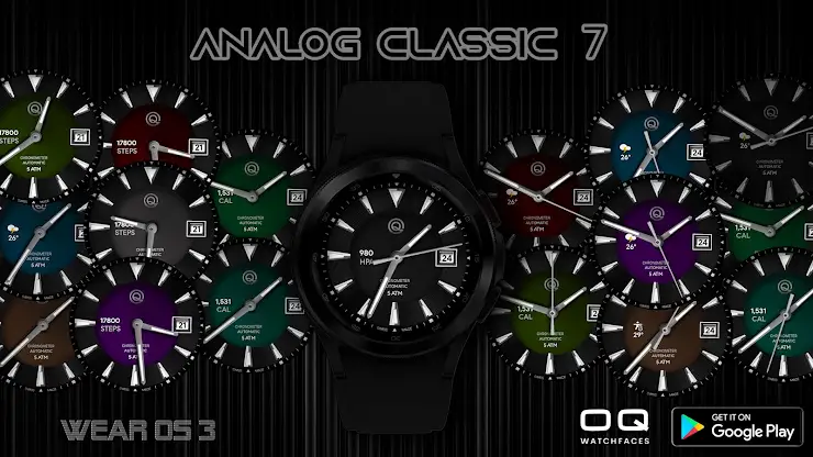 Analog Classic 7  Wear OS 4+ screenshot 7