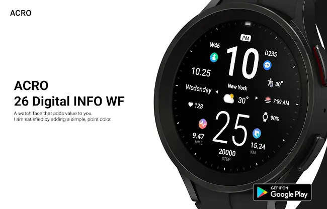 ACRO 26 Digital Info Watchface screenshot 4