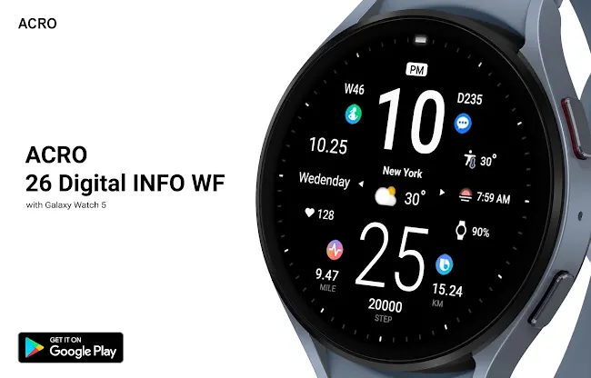 ACRO 26 Digital Info Watchface screenshot 3