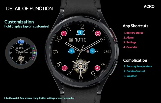 ACRO 27 Simple Gold Watchface screenshot 4