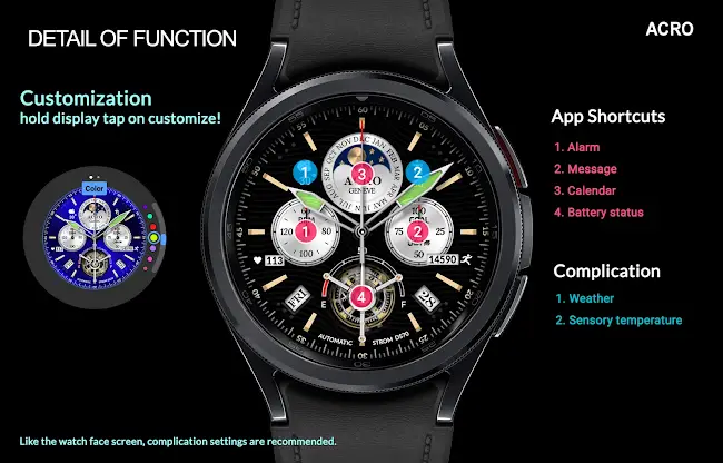 ACRO 28 STORM DS70 Watchface screenshot 4
