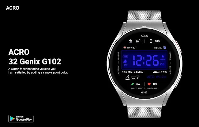 ACRO Genix G102 Digital watch screenshot 4