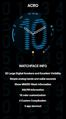 ACRO 3D Special Digital Watch screenshot 5