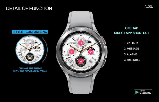 ACRO Classic Sion X600 Watch screenshot 4