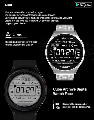 ACRO Cube Archive watchface screenshot 4