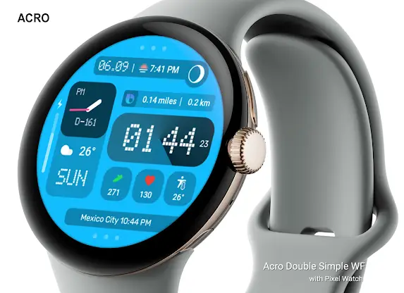 ACRO Double Simple Watchface screenshot 4