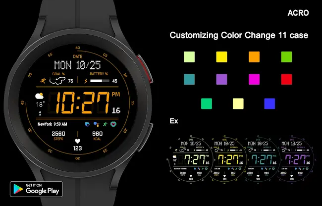 ACRO Enegy Fit Rev watchface screenshot 5
