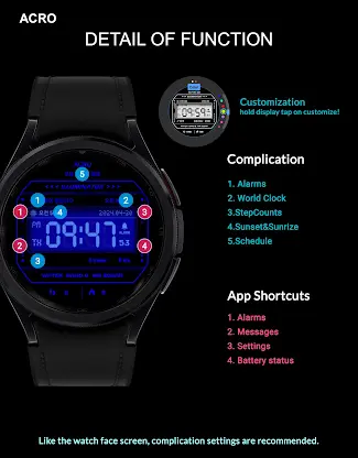 ACRO Genix G100 digital watch screenshot 6