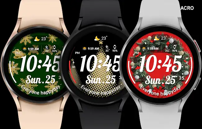 ACRO Happy Christmas Watchface screenshot 8