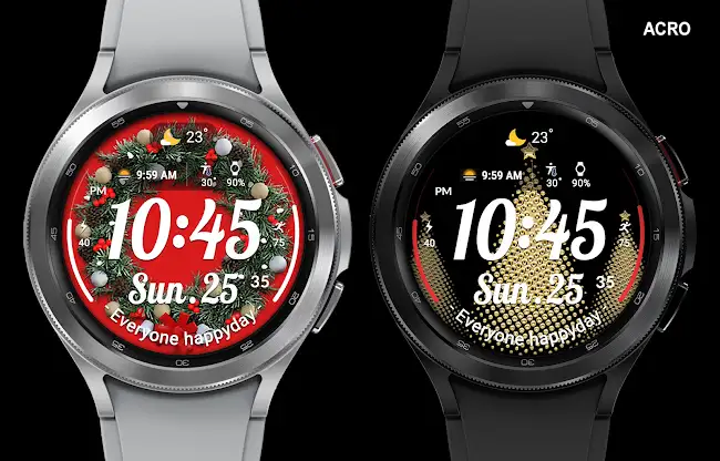 ACRO Happy Christmas Watchface screenshot 7