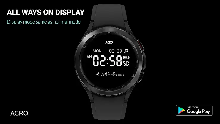 ACRO Night Work ES07 Watchface screenshot 6
