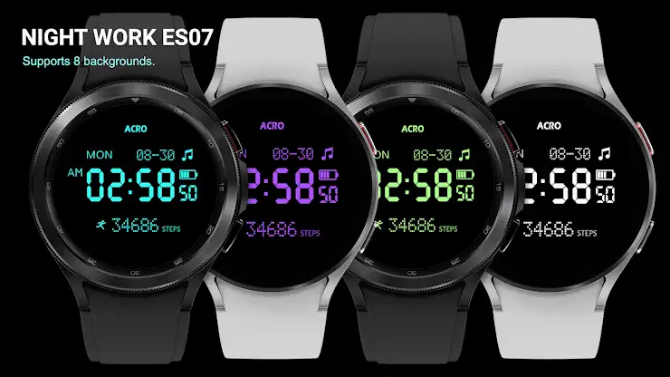 ACRO Night Work ES07 Watchface screenshot 5