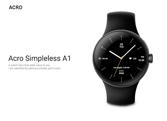 ACRO Simpleless A1 Watchface screenshot 3