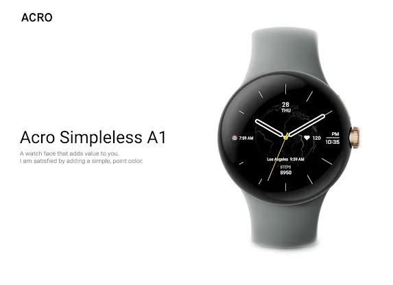 ACRO Simpleless A1 Watchface screenshot 2