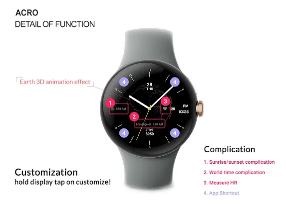 ACRO Simpleless A1 Watchface screenshot 8