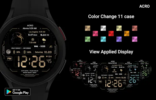 Acro Space1 edtion Watchface screenshot 6