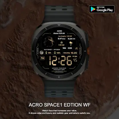 Acro Space1 edtion Watchface screenshot 2