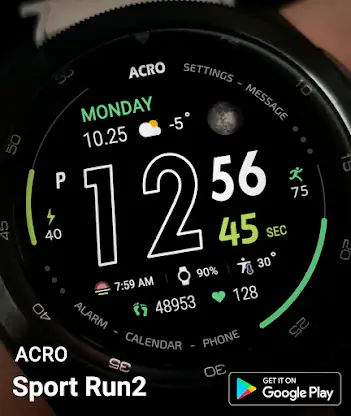 ACRO Sport Run2 Watchface screenshot 3