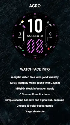 ACRO X one Digital Watchface screenshot 4