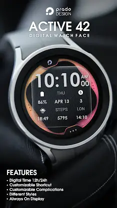ACTIVE 42 Digital Watch Face screenshot 1