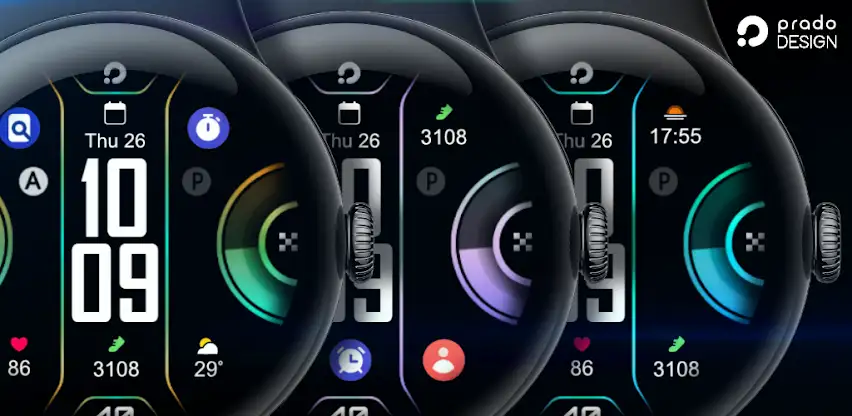 ACTIVE 55 Digital Watch Face screenshot 1