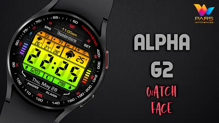 Alpha G2 Digital Watch Face screenshot 7