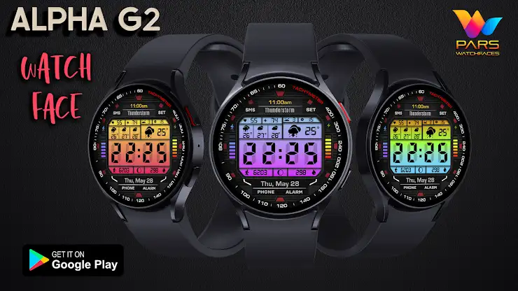Alpha G2 Digital Watch Face screenshot 2