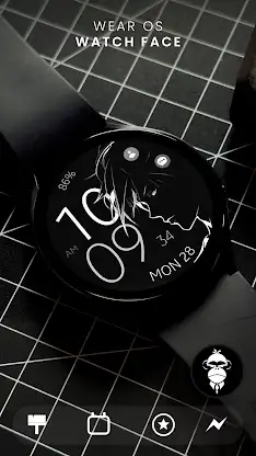 Anime digital manga watch face screenshot 1