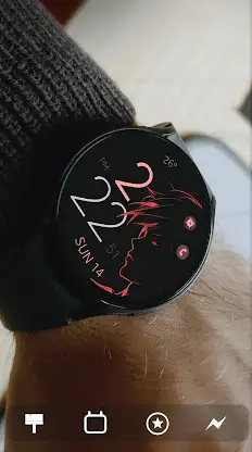 Anime digital manga watch face screenshot 2