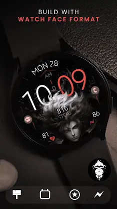 Anime v2 animated watch face screenshot 6