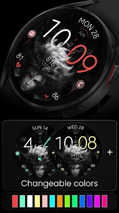 Anime v2 animated watch face screenshot 4