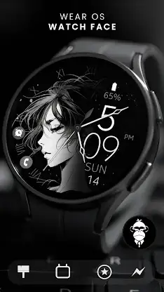 Anime v3 elegant watch face screenshot 5