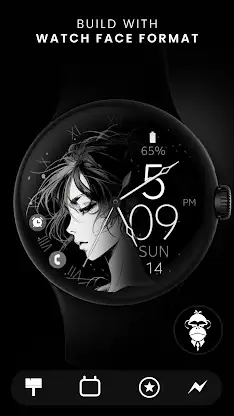 Anime v3 elegant watch face screenshot 6