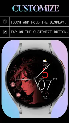 Anime v3 elegant watch face screenshot 8