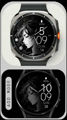 Anime v3 elegant watch face screenshot 7