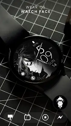 Anime v3 elegant watch face screenshot 1